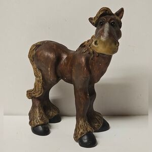 Vintage Montana Silversmiths Elmer Standing Character Horse Figurine 6.75"